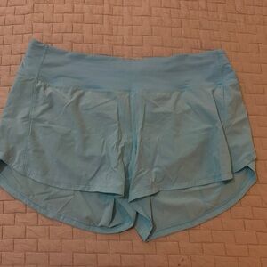 Lululemon Speed Up Mid-Rise Short 4" Cyan Blue
Size 12